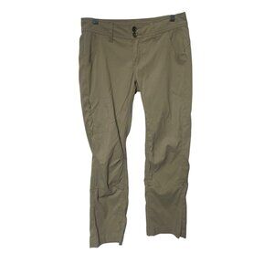 Prana Halle Roll-Up Pants Womens 0 Beige Hiking Outdoor  Gorpcore